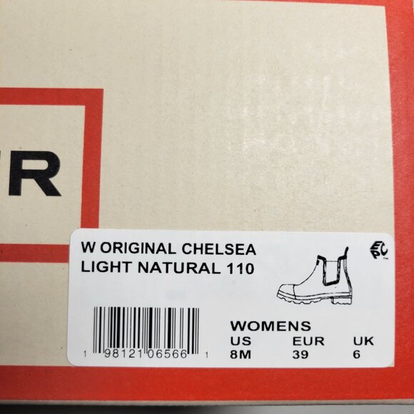Hunter Women's Original Chelsea Boots in Light Natural - Picture 3 of 12